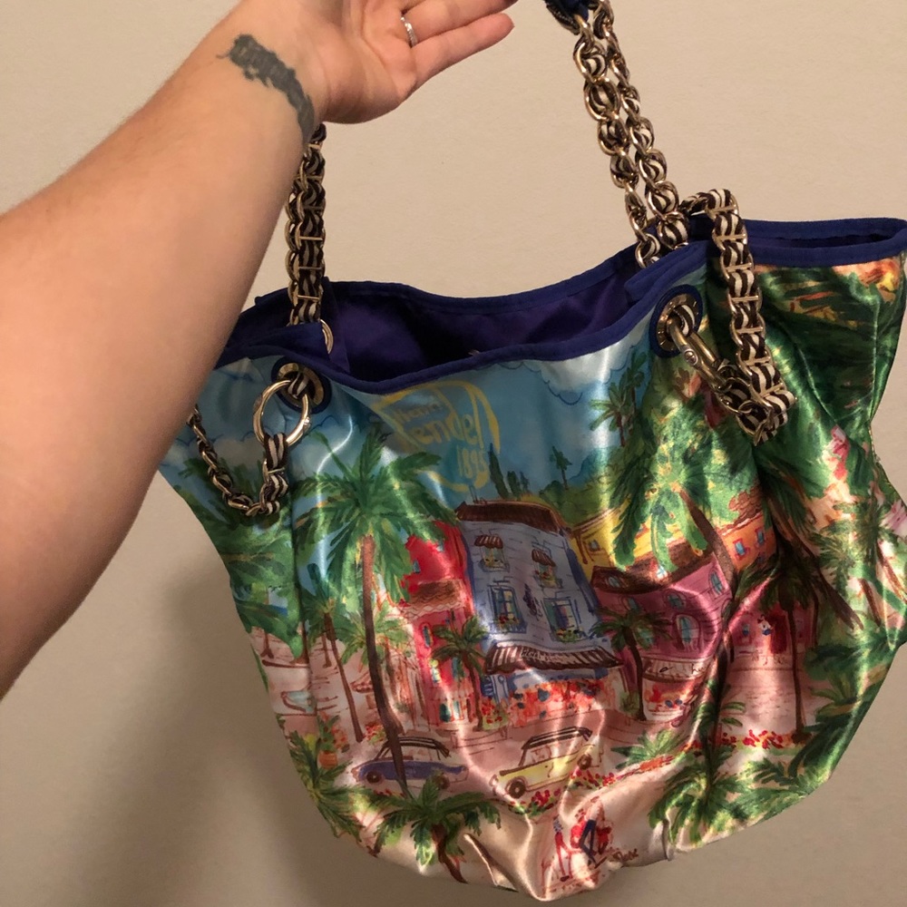 Authentic Henri Bendel limited edition silk bag
